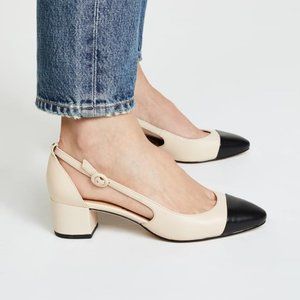Sam Edelman Leah Nude/Black Pump